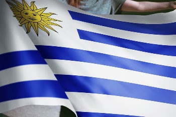 Person holding Uruguay flag background, | Free Photo - rawpixel