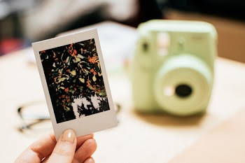 Person Holding White and Black Abstract Photo