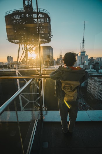 Person in Gray and White Hoodie