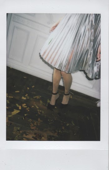 Person in Gray Skirt