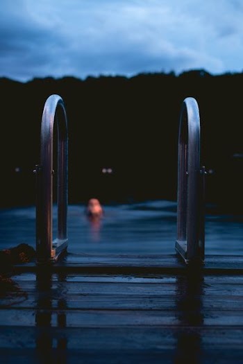 person in swimming pool