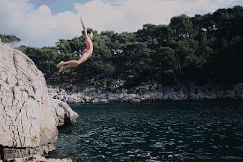 Person Jumping in to water