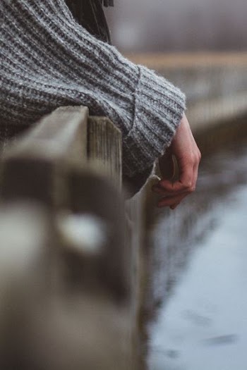 person leaning on brown wooden fence during daytime