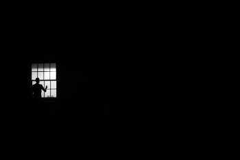 Person Looking Out The Window