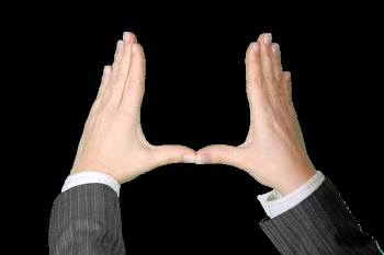 Person Making Square Using Hand