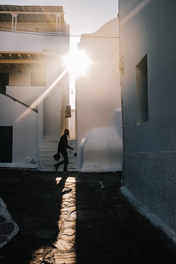 Person Near Buildings