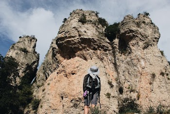 Person Near Mountain