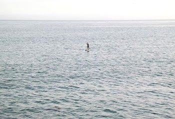person on body of water
