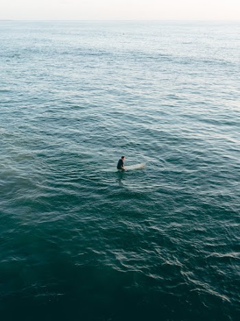 Person on Surfboard