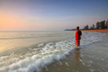 Person on the Seashore during Sun Set