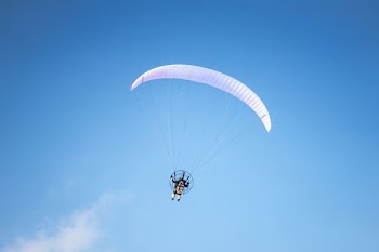 person parachuting