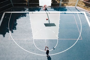 person playing basketball