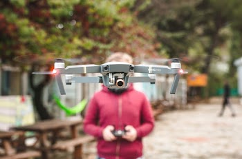 Person Playing With Drone