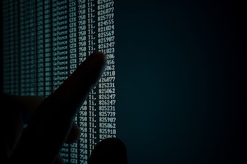 Person Pointing Numeric Print