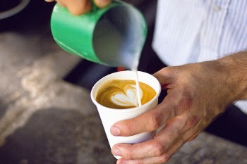 Person Pouring Cream 