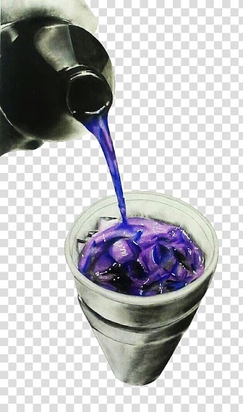 Person pouring drink on cup illustration, Purple drank Sprite Codeine Promethazine, sprite transparent background PNG clipart