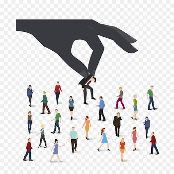 Person Recruitment Organization Management Business - Vector Business People 