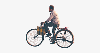 Person Riding Bike Png - Indian Man Riding Bicycle - 519x480 PNG ...
