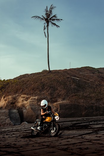Person Riding Motorcycle