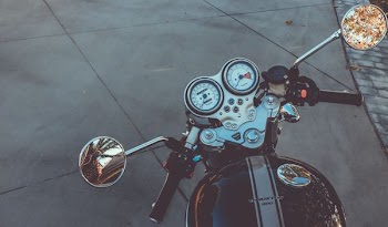 person riding motorcycle
