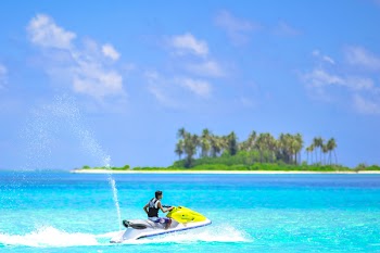 Person Riding on Personal Watercraft