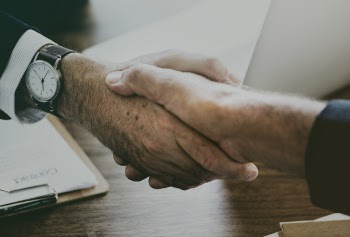 Person Shaking Hands