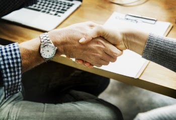 Person Shaking Hands