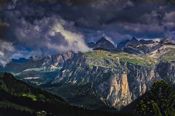 Person Showing Mountain