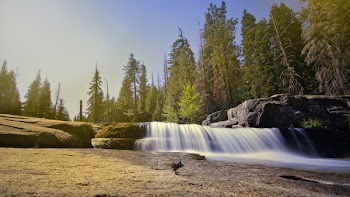Person Showing Waterfalls