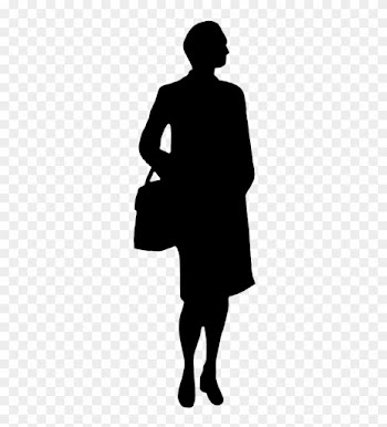 Person Silhouette Clip Art - Silhouette Woman Png