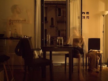 person sitting on black chair