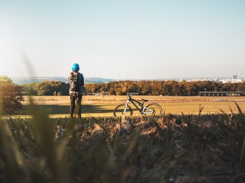 Person Standing Near Bike