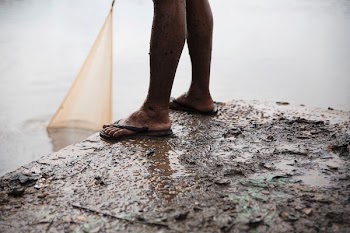 person standing on board