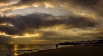 Person Standing on Seashore