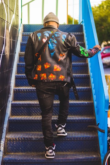 Person Standing on Stairs