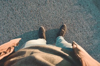 Person Standing Wearing Brown Shoes