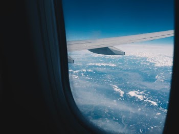 Person Took Photo of Plane Wings
