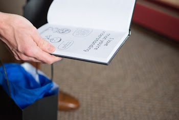 Person Using Book
