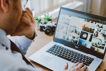 Person Using Dell Laptop