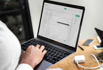 Person Using Laptop