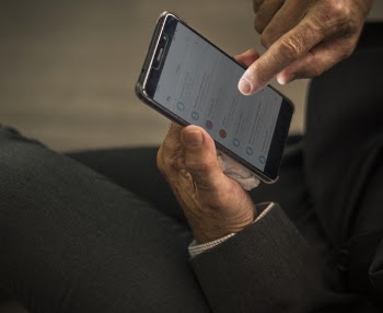 Person Using Smartphone