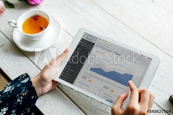 Person using tablet