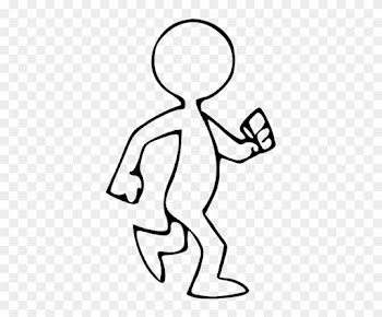 Person Walking Clip Art Black And White - Walking Clipart Black And White
