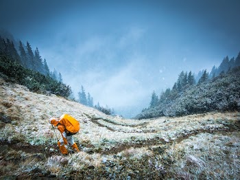 Person walking on mountain during daytime. | Free Photo - rawpixel