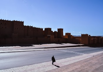 Person Walking on Road
