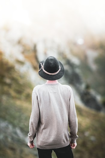 Person Wearing Black Hat
