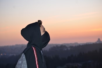 Person Wearing Black Hoodie