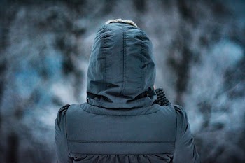 person wearing black jacket