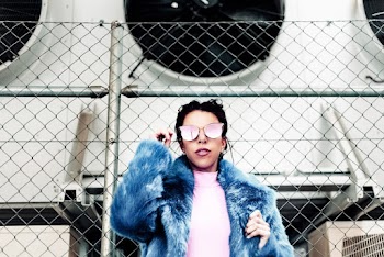 Person Wearing Blue Coat