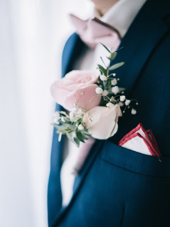 Person Wearing Blue Tuxedo